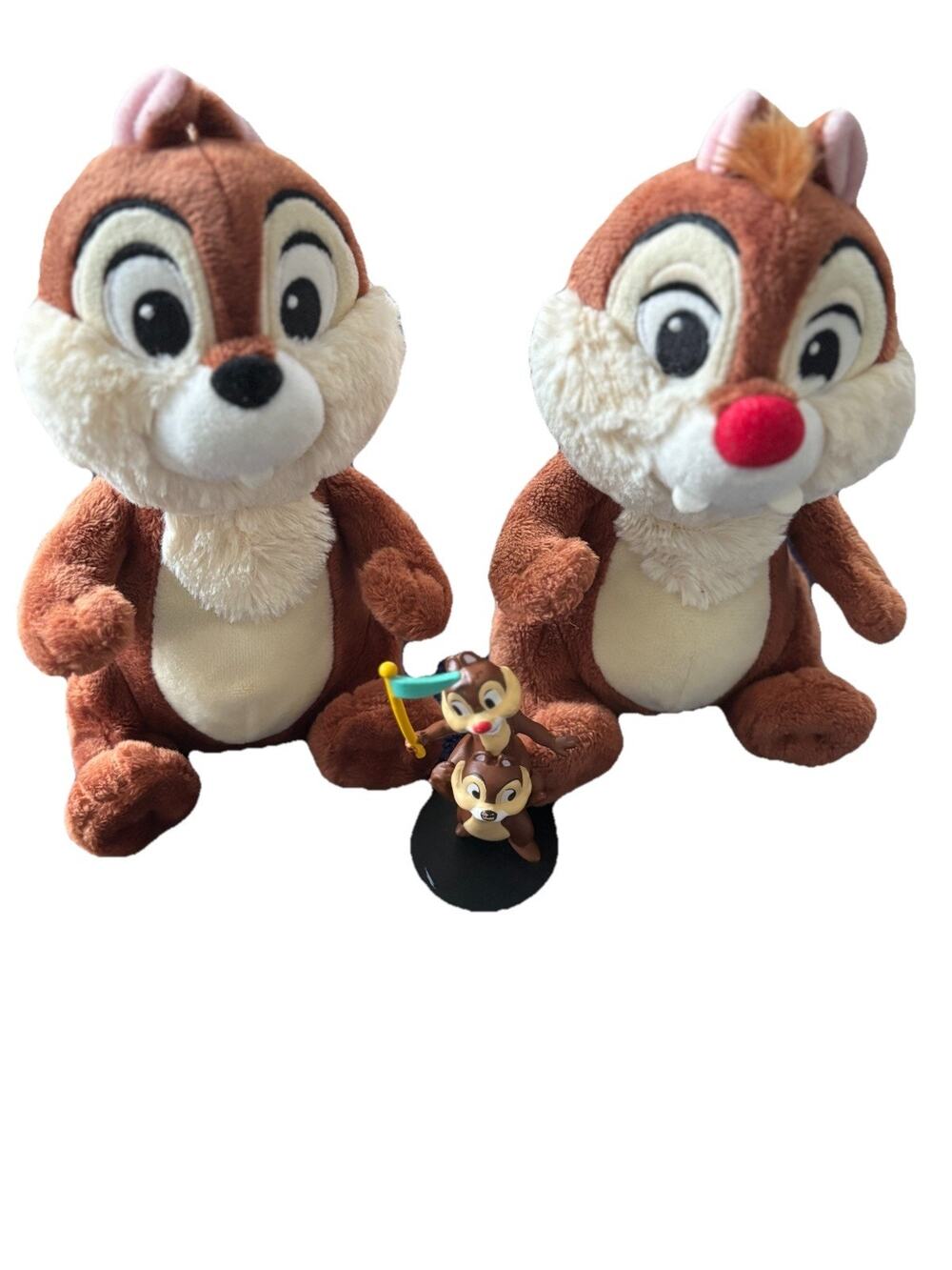 Set of 3 Plush Stuffed 7”in Disney Chip 'n Dale authentic Disney park